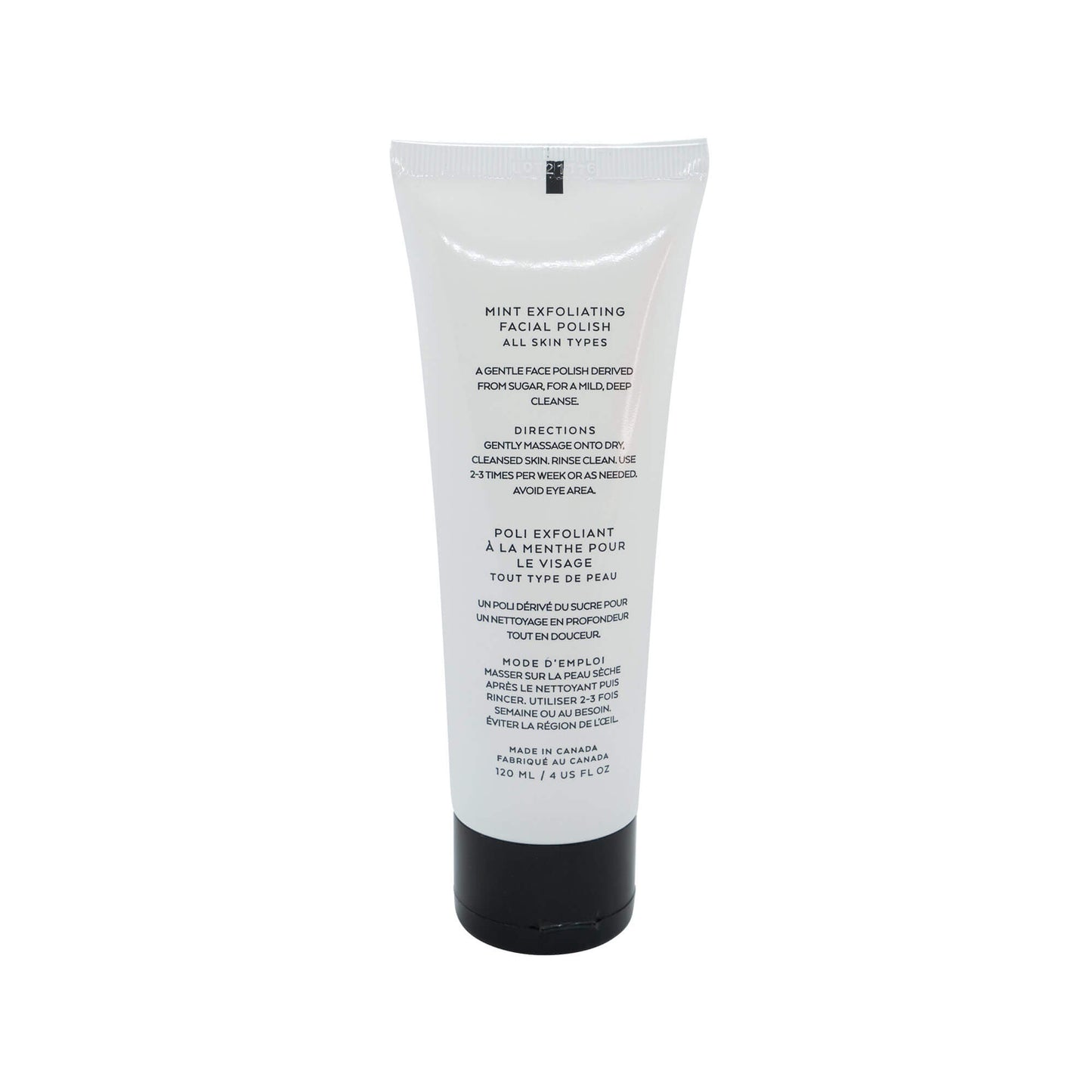 Exfoliante facial de menta