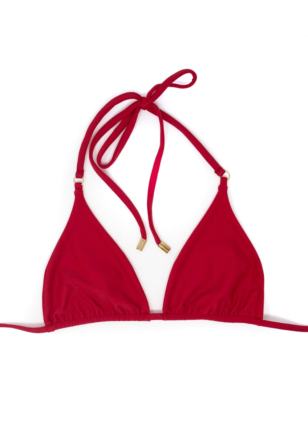 Top de bikini triangular Nalani X Red