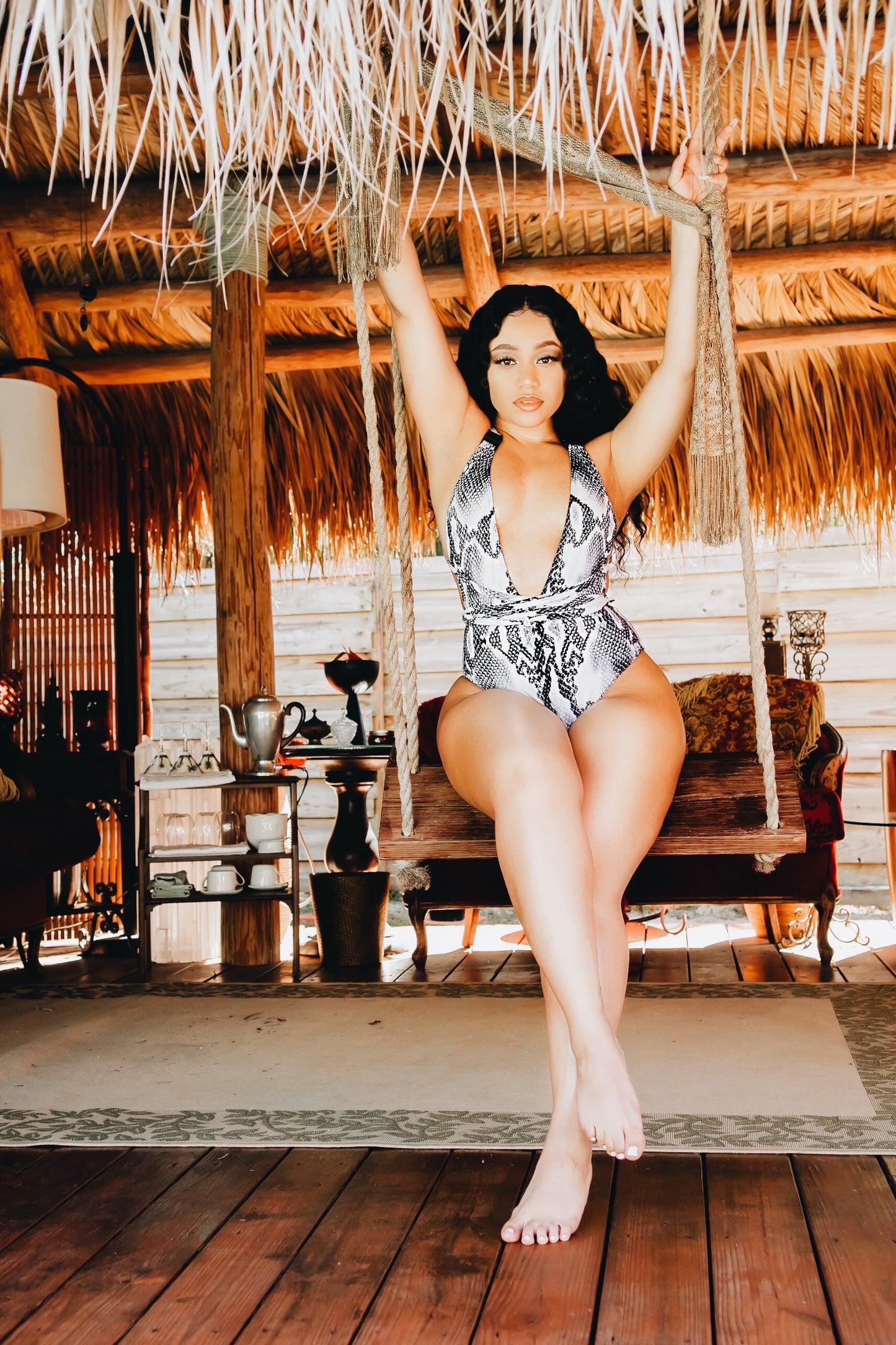Leopard Print Cross Back Swimsuit – Jada By Rose Paulino