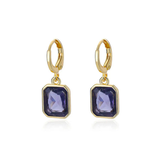 Boucles d'oreilles pendantes simples et élégantes