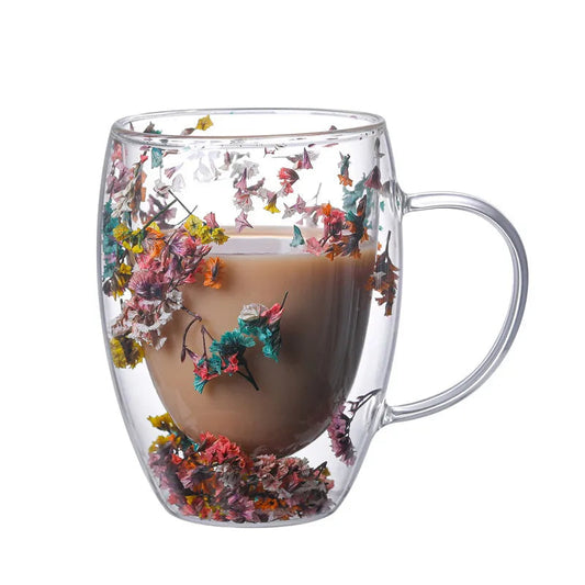 Superbes tasses en verre borosilicate haut de gamme avec poignée