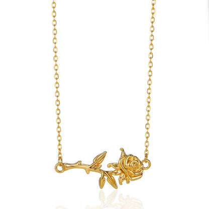 Collar de corazón con incrustaciones para mujer