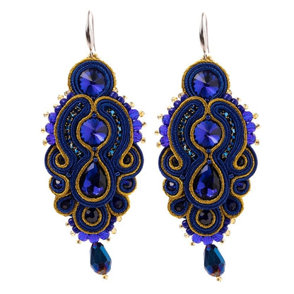Pendientes de soutache hechos a mano