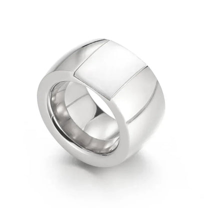 Anillo grande de piedra de cristal