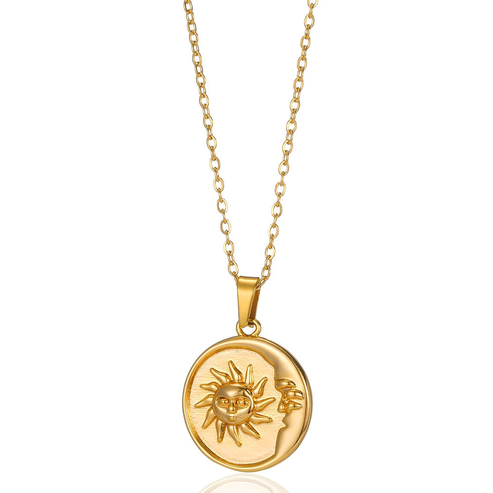 Collar de corazón con incrustaciones para mujer