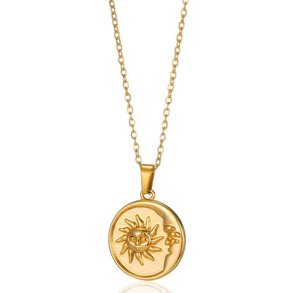Collar de corazón con incrustaciones para mujer