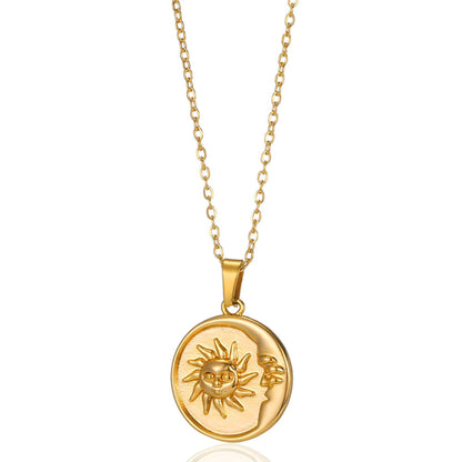 Collar de corazón con incrustaciones para mujer
