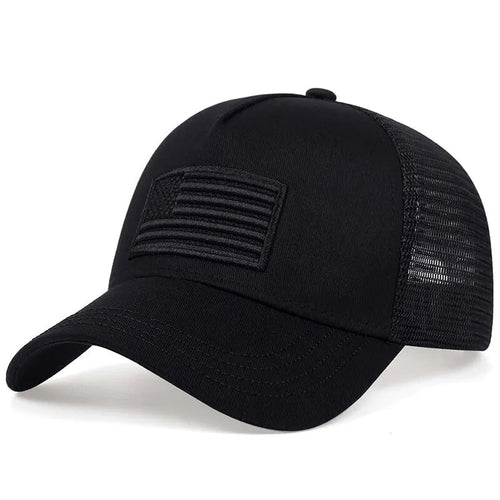 Casquette de baseball brodée avec drapeau américain