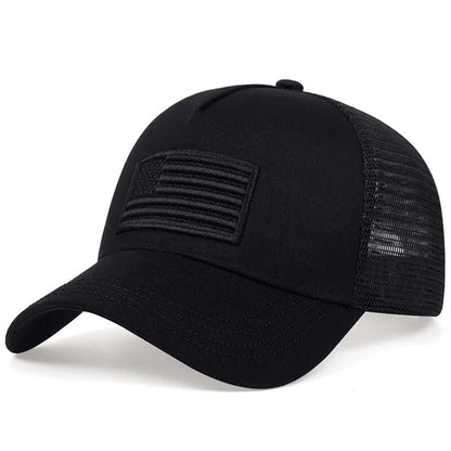 Casquette de baseball brodée avec drapeau américain