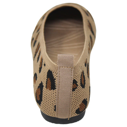 SOBEYO - Bailarinas para mujer, estilo suéter, suela de goma suave, sin cordones, informales