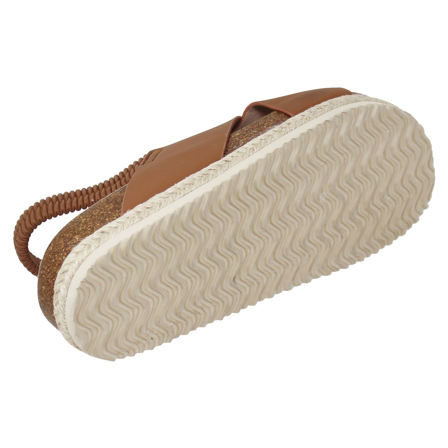 Sandales à plateforme croisées classiques pour femmes, espadrilles à bride arrière