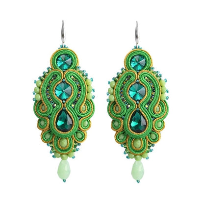 Pendientes de soutache hechos a mano
