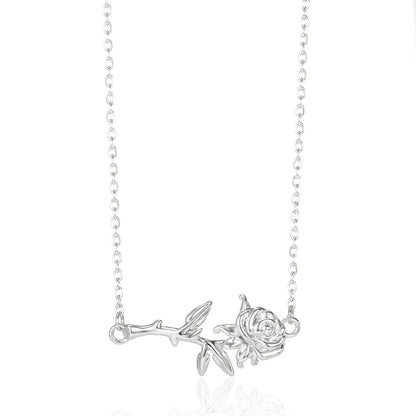 Collar de corazón con incrustaciones para mujer