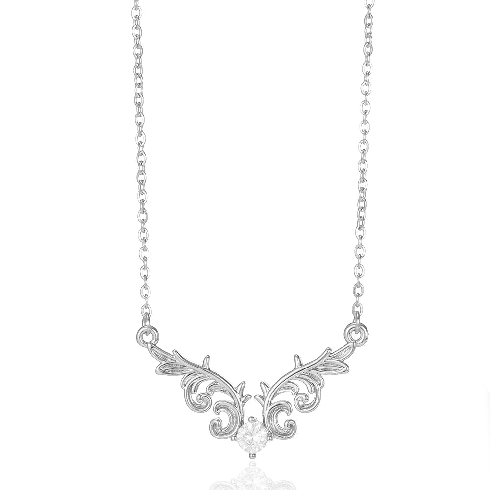 Collar de corazón con incrustaciones para mujer