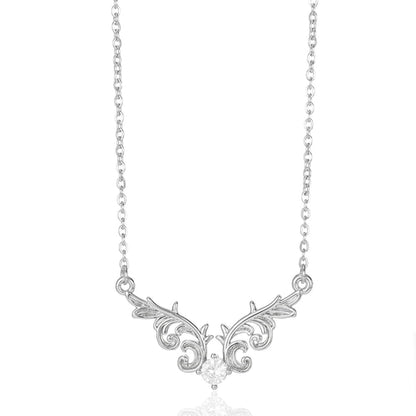 Collar de corazón con incrustaciones para mujer
