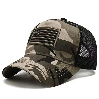 Casquette de baseball brodée avec drapeau américain