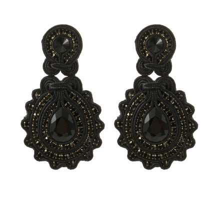 Pendientes de soutache hechos a mano