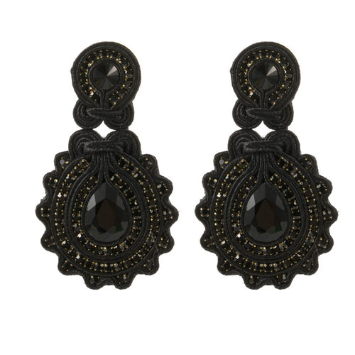 Pendientes de soutache hechos a mano