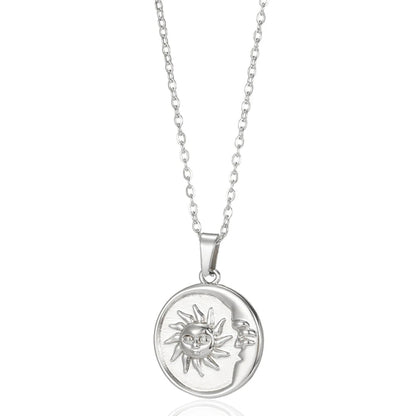 Collar de corazón con incrustaciones para mujer