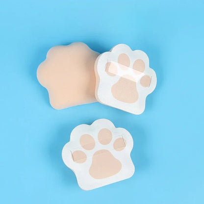 Lot de 3 éponges à poudre super douces en forme de griffes de chat pour fond de teint