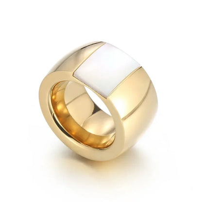 Anillo grande de piedra de cristal