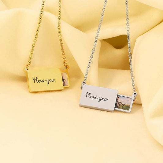 Custom Pull-Out Envelope Necklace