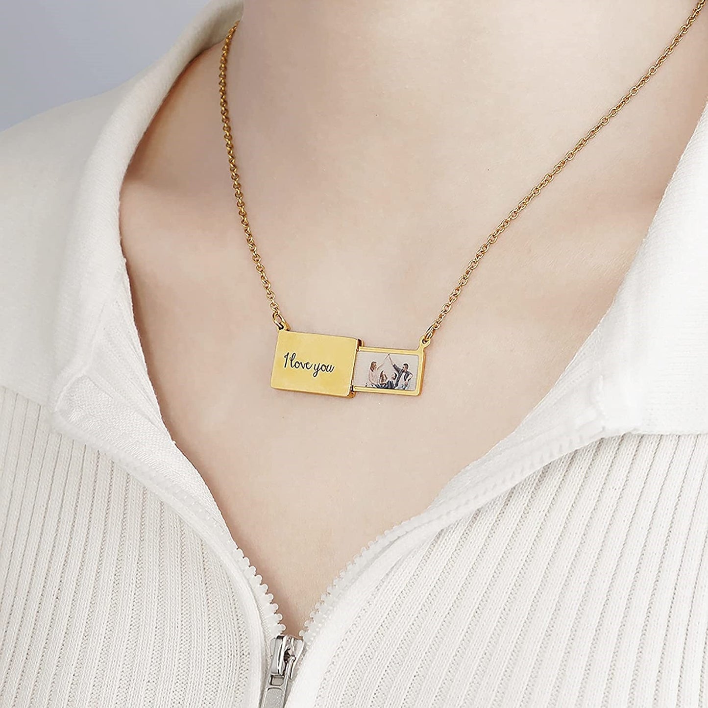 Custom Pull-Out Envelope Necklace