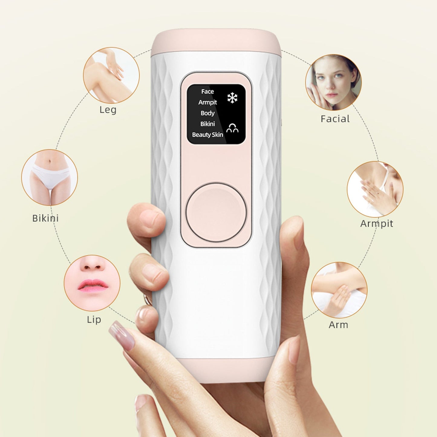 Depilación láser IPL permanente sin dolor con 5 niveles de intensidad 
