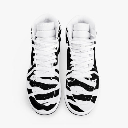 Zapatillas altas de piel con diseño de cebra de Jacki Easlick 