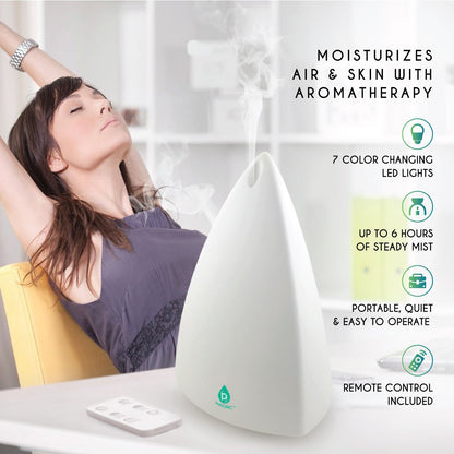 Difusor de aromaterapia Pursonic y set de aceites esenciales - Ultrasónico Top 3