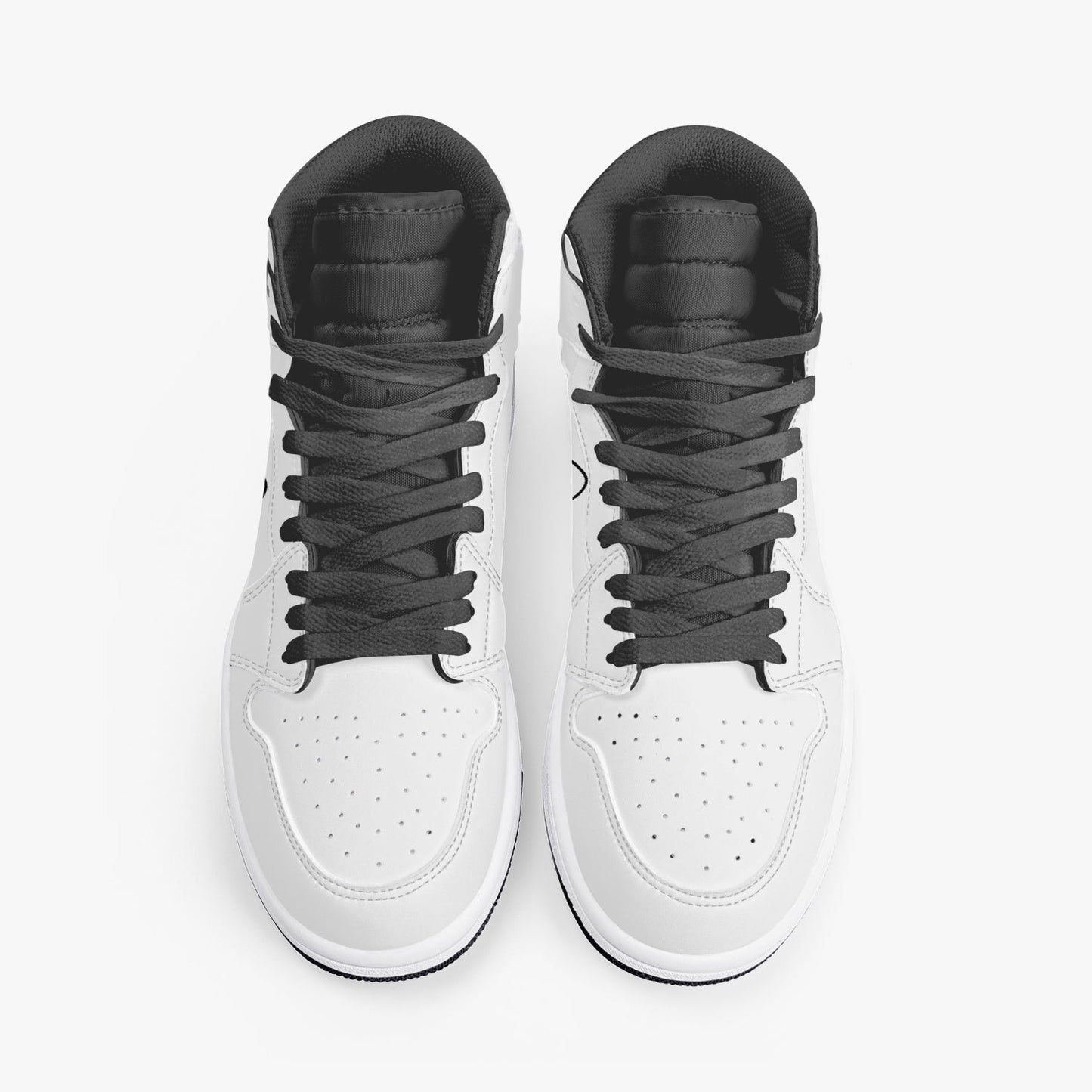 Zapatillas altas de cuero con diseño de huevo de lujo Jacki Easlick 