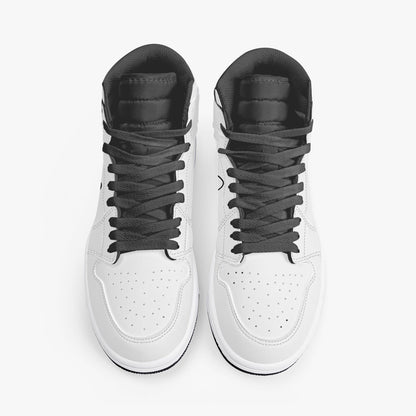 Zapatillas altas de cuero con diseño de huevo de lujo Jacki Easlick 