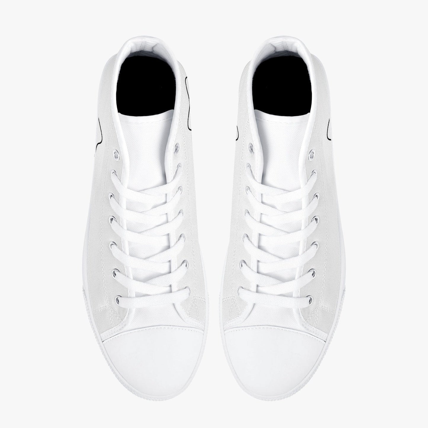 Zapatillas altas clásicas de lona Jacki Easlick Lux Egg - Blanco/Negro 