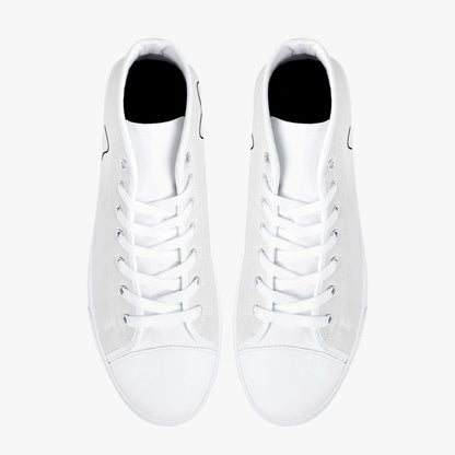 Zapatillas altas clásicas de lona Jacki Easlick Lux Egg - Blanco/Negro 