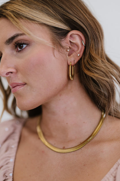 Boucles d'oreilles porte-bonheur en forme de U