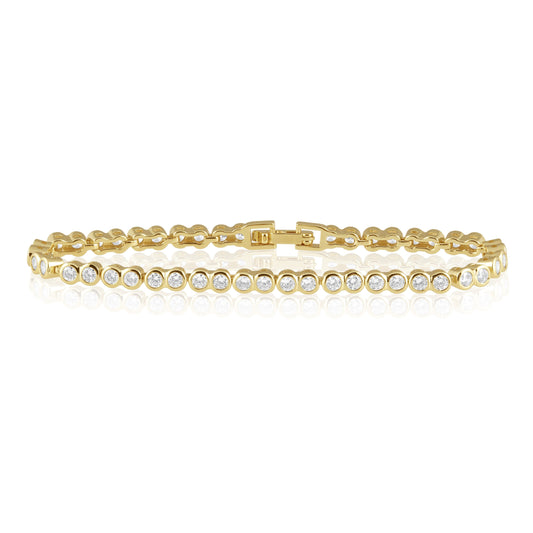 Bracelet tennis à lunette