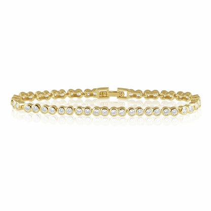 Bracelet tennis à lunette