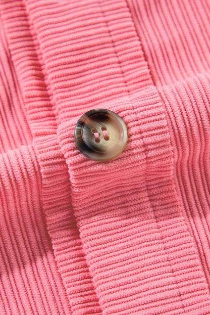 Chaqueta de pana Bonbon con botones, detalle de solapa y aberturas laterales