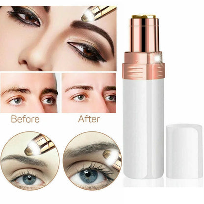 Tondeuse à poils du visage indolore pour femmes avec LED