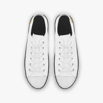 Sue Sue Sweet Low Canvas Shoes-White sole