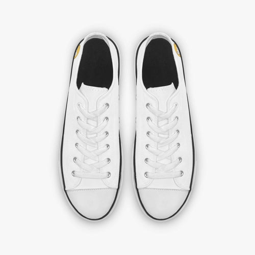 Sue Sue Sweet Low Canvas Shoes-White sole