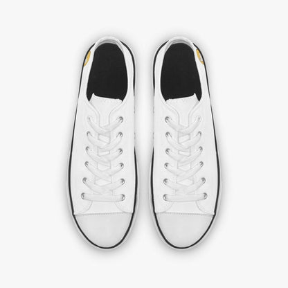 Sue Sue Sweet Low Canvas Shoes-White sole