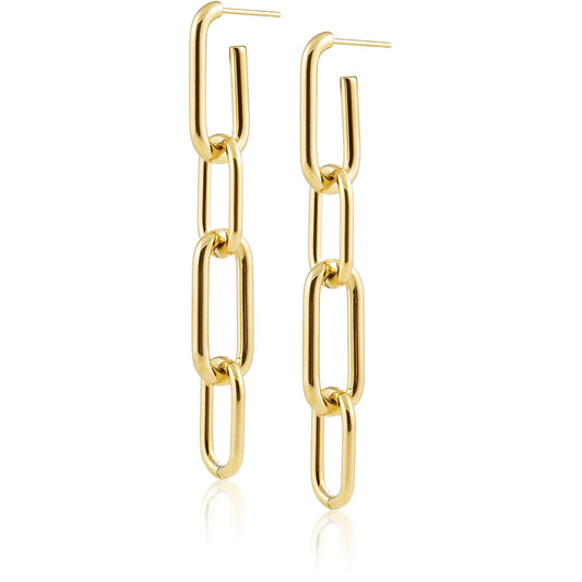 Boucles d'oreilles à maillons en trombone Carrie