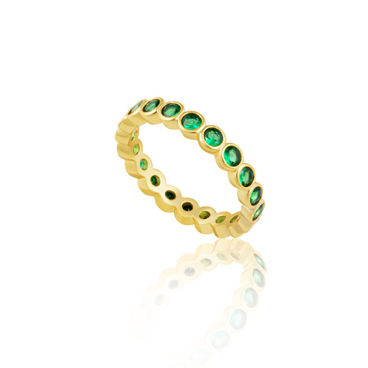 Bague d'éternité Céleste - Émeraude