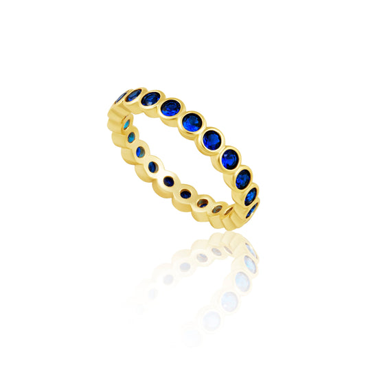 Bague d'éternité Céleste - Saphir