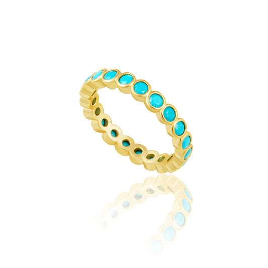 Bague Éternité Céleste - Turquoise