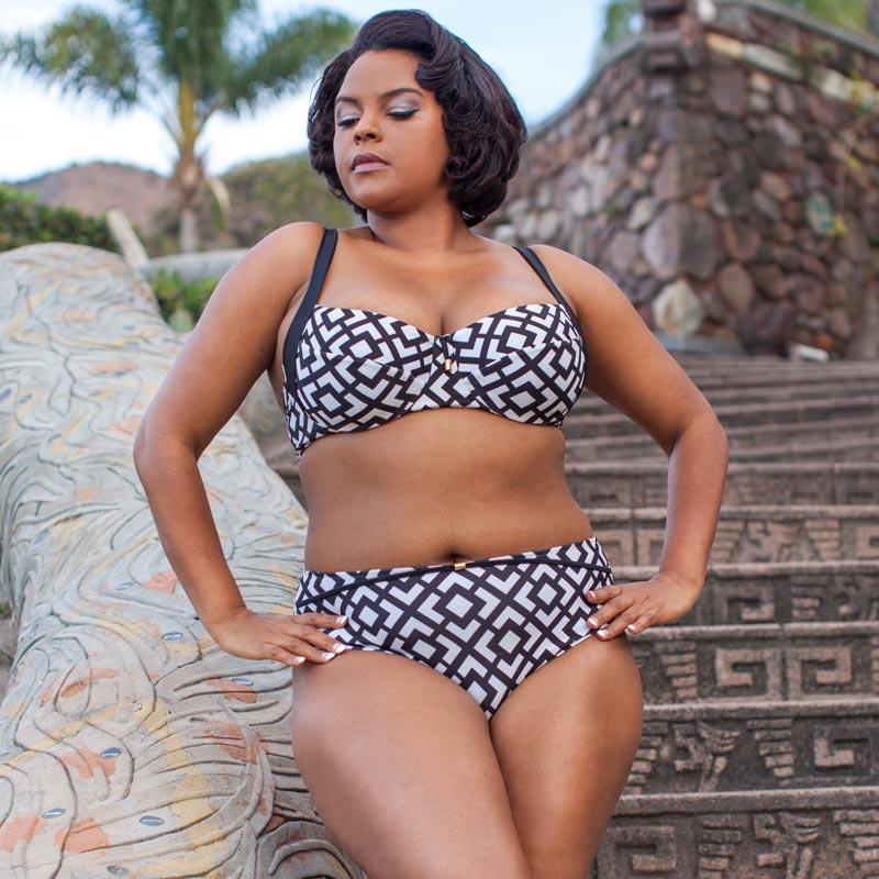Bas de bikini taille haute Lauma Swim Beach Party
