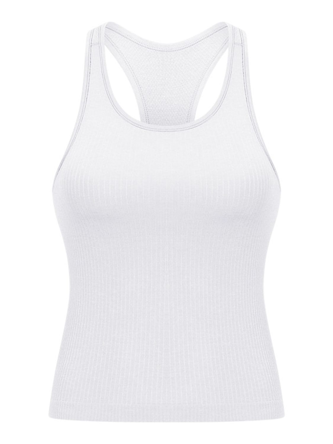 Camiseta deportiva con cuello redondo y espalda cruzada
