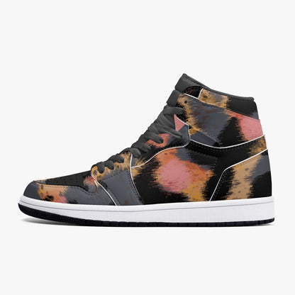 Zapatillas altas de cuero con estampado de leopardo de Jacki Easlick 