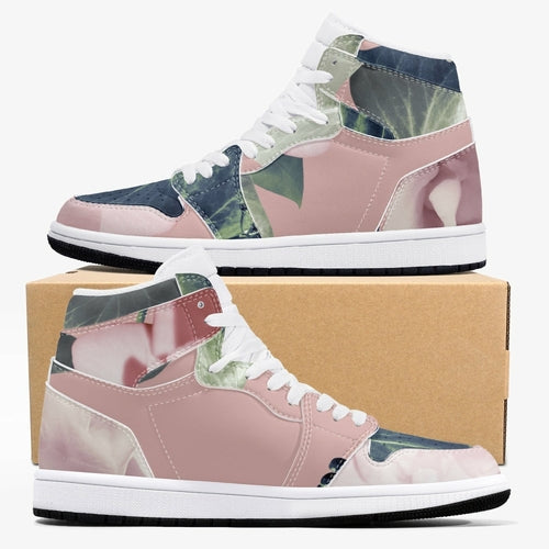Baskets montantes en cuir à motif floral Jacki Easlick 